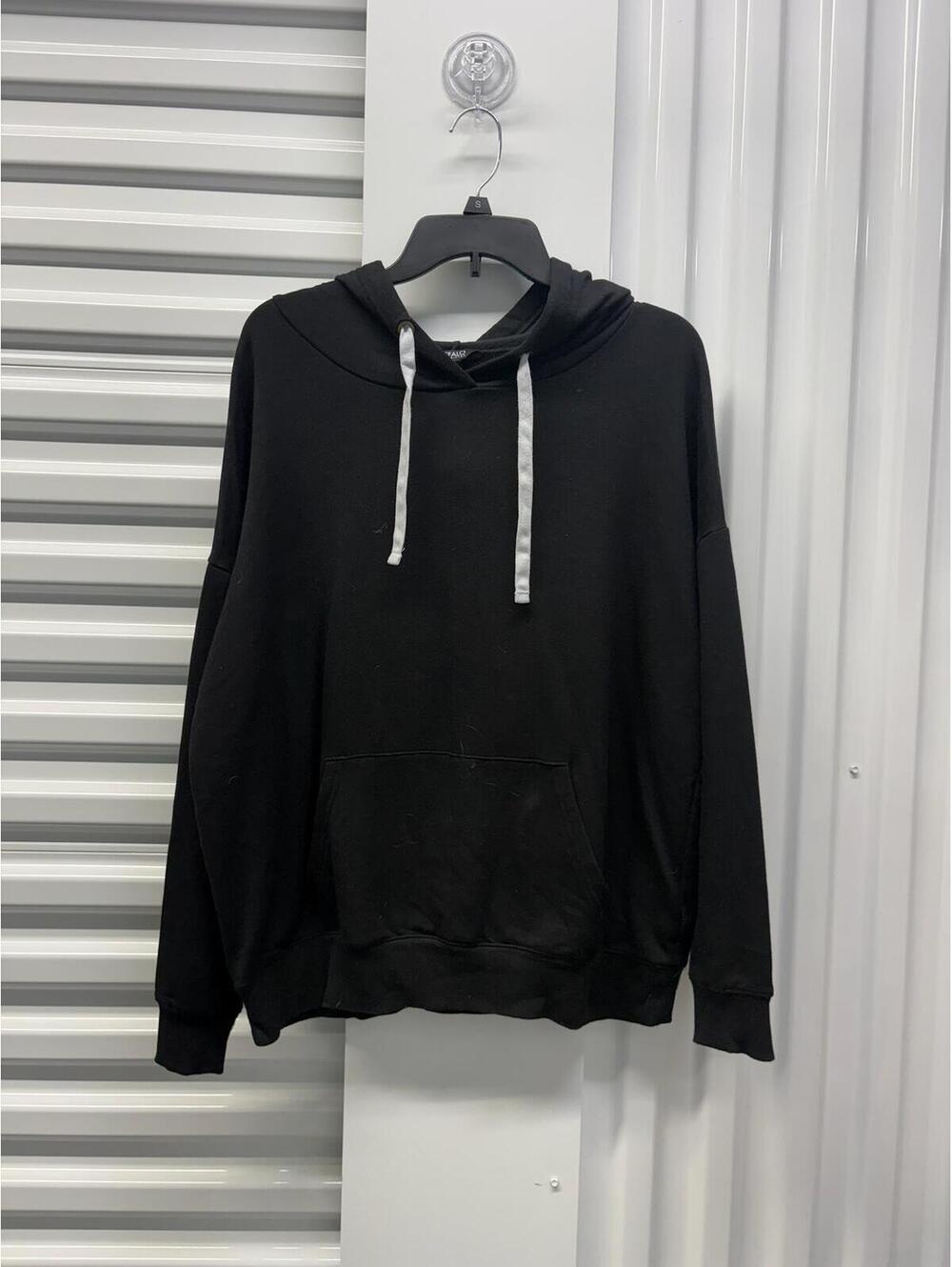 Buffalo David Bitton Women’s Large Buffalo Black Hoodie Soft Stretch Sweatshirt